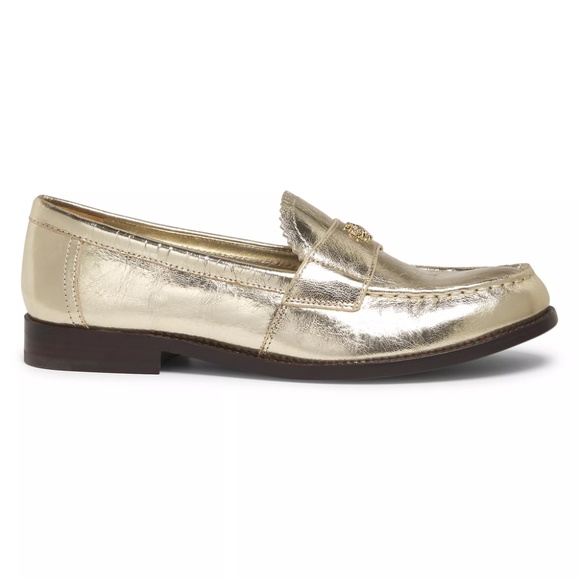 Tory Burch Classic Metallic Leather Loafers - Picture 5 of 8